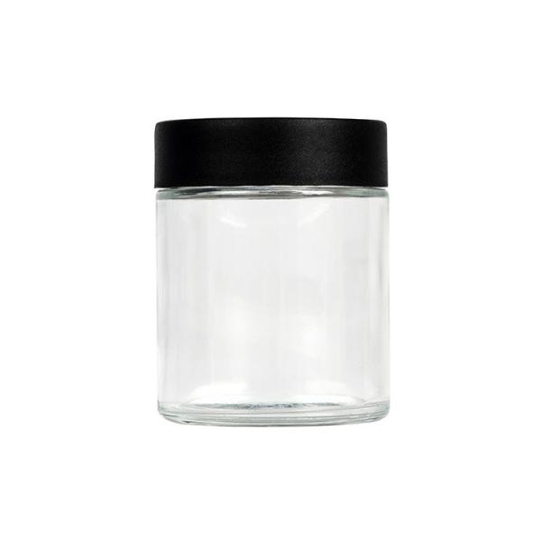 pot sans danger pour les enfants hermétique de fleur de  de pot en verre de mauvaise herbe de l'espace libre 4oz