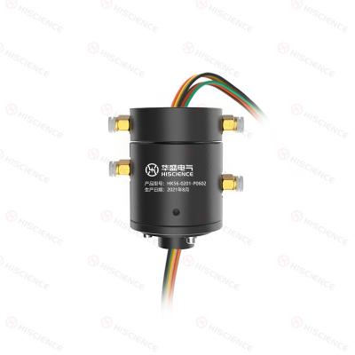 Compact 2 Passage Rotary Union Joint 6 Circuits 2A Reliable Sealing