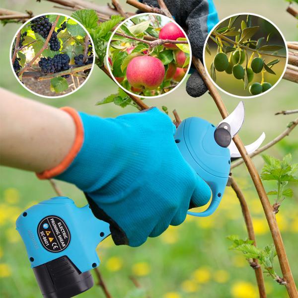Portable Mini Electric Garden Shears Cordless Pruning Shears With Lithium Battery Tree Branches Powered Pruning Shears