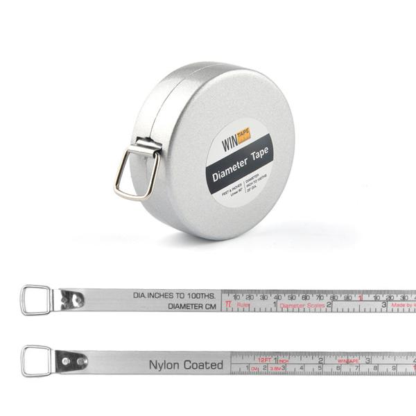 Wintape Extra Long 12ft 3.6 M Стальная измерительная лента с четкими весами и дюймовыми отметками Прочная диаметрная измерительная лента