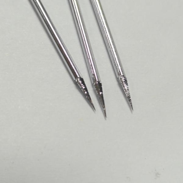 17-4ph en acier inoxydable à aiguille concave de ponction à quatre côtés pointu