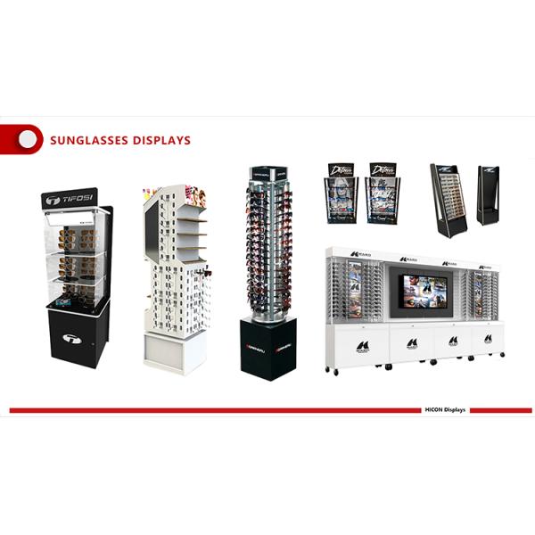 Acrylic LED Lighting Sunglasses Retail Display Stand For Sale