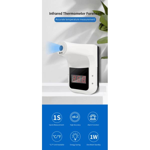 Digital USB High Temperaure Fever Wall Moun ted Infrared Thermometer Device MC01