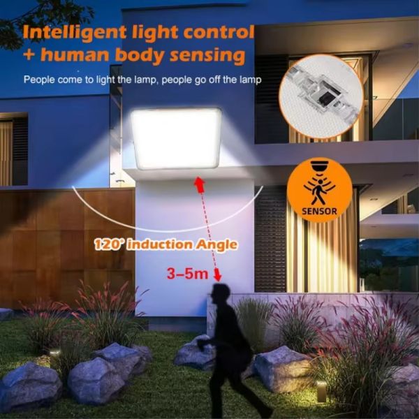 Brighten Your Night with Solar Flood Light for Garden, Parking Lot, Driveway, Building Facade
