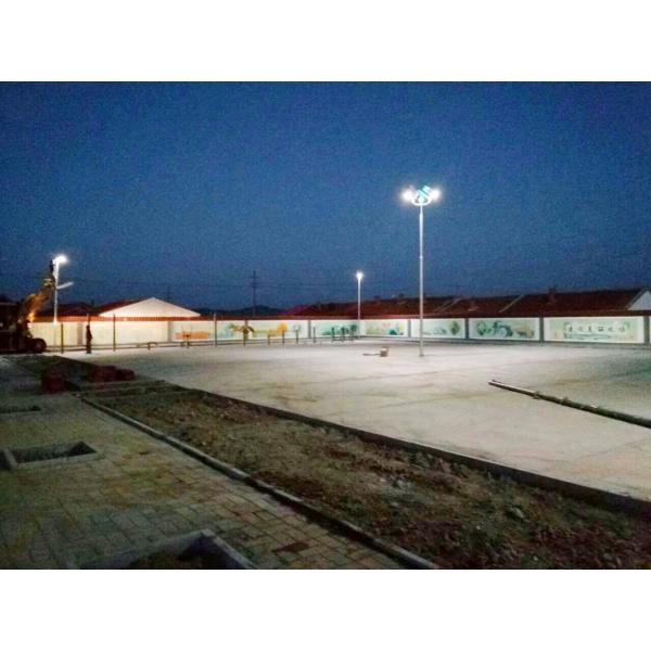 LED Outdoor Solar Street Lights , Solar Powered Pole Lights Architectural Style