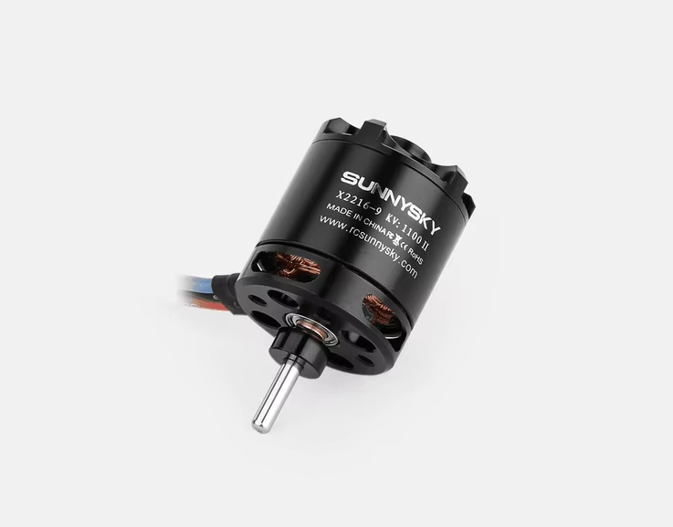 Sunnysky X2216 KV1800 Long Shaft Short Drone BLDC Motor For Fixed Wing Aircraft