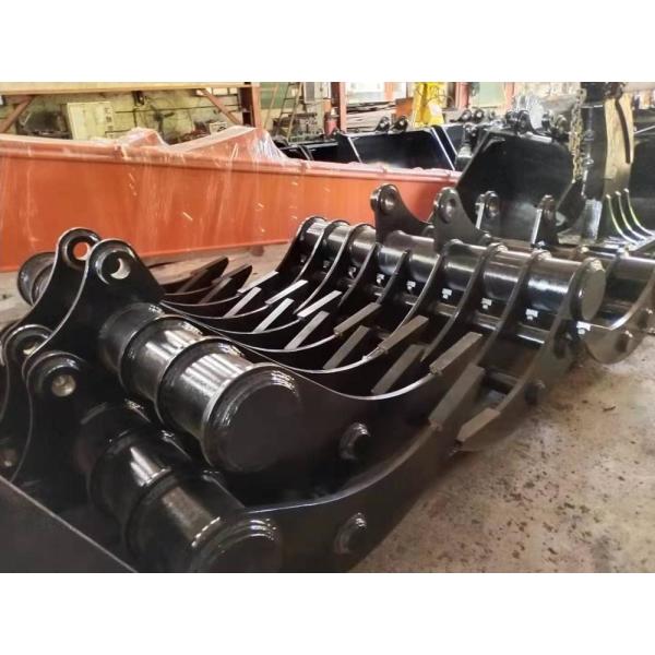 Volvo EC210 16Mn Steel Excavator Rake Bucket For Construction