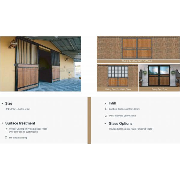 Европейский дешевый и долговечный оптовый настройка деревянный конь стабильные фронты амбар двери