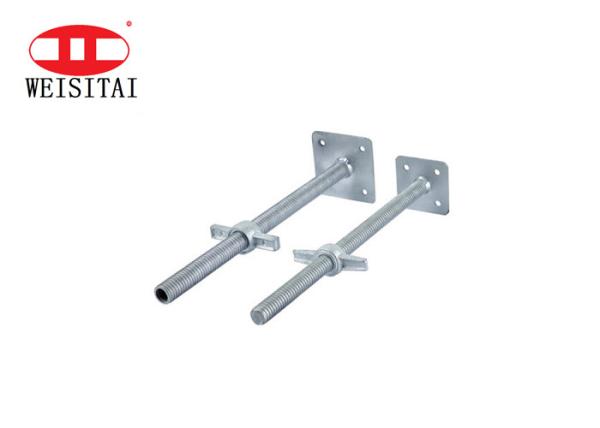 HDG Q235 Base para el conector del andamio hueco de tornillo