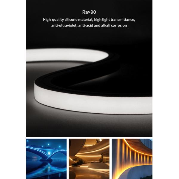 16*16 Waterproof IP65 LED Silicone Neon Strips Overhead 24V 2835 Flexible Outdoor Neon Light Strips