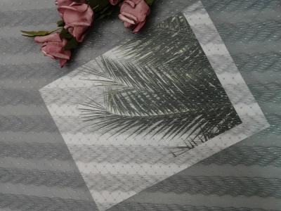 Grey Polyester Crinckle Mesh Pleated Lace Fabric For Little Girl Dress