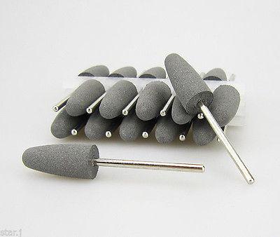 Tooth Polishing Tungsten Carbide Bur , Silicone Rubber Dental Grinding Tools