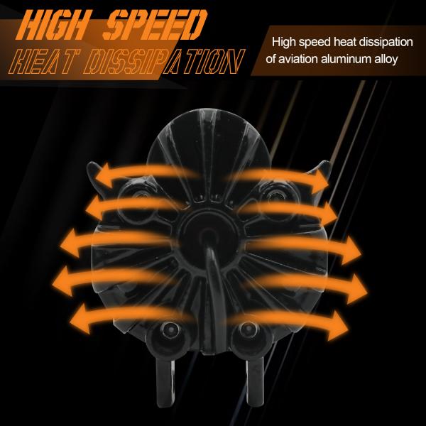 3 Beam Owl Dual Flashing Color Motorbike Spotlight Lamp Offroad Light