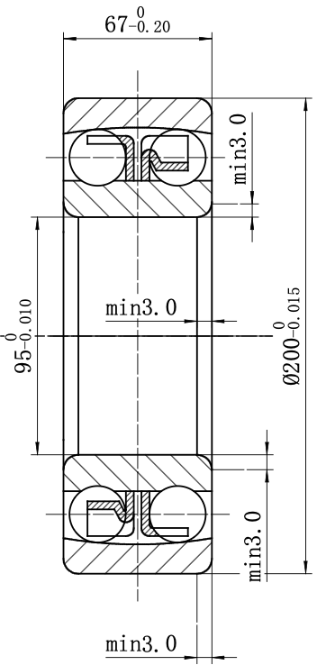 MEGE 2319 Self-Aligning Ball Bearing