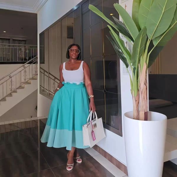 Elegant High-Waist A-Line Skirt with Flattering Silhouette, Lightweight Comfort, and Versatile Styling