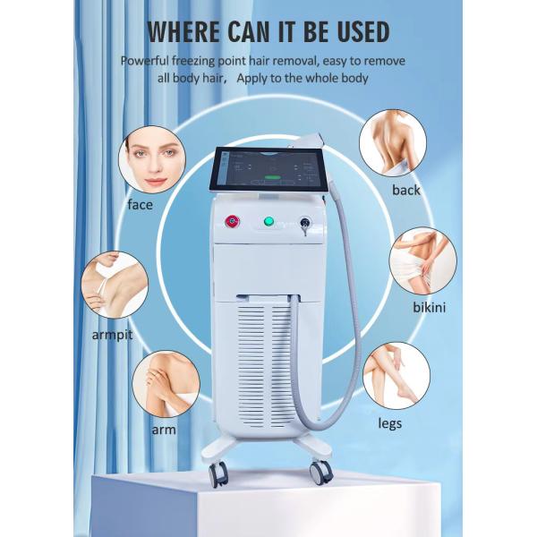Compact Hair Removal Laser Machine 1200W With Double Fan Cooling System