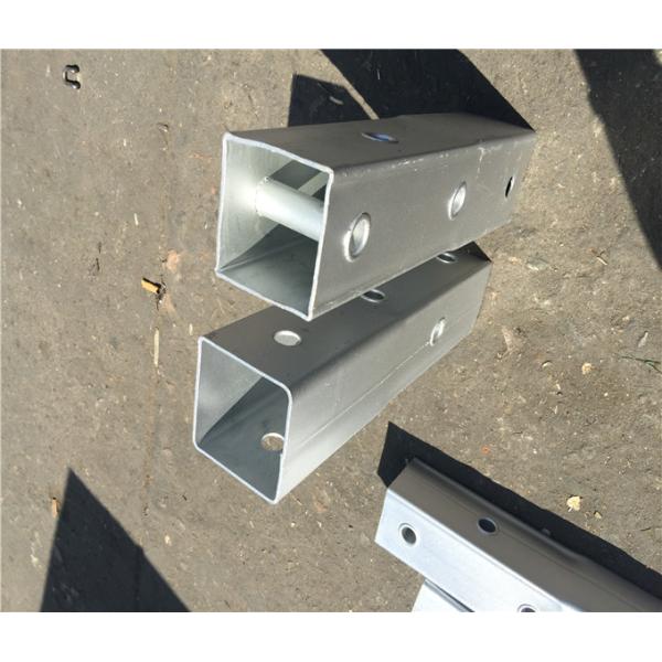 Q235 Material Metal Fence Accessories Steel Perforated Square Tube ISO9001 CE