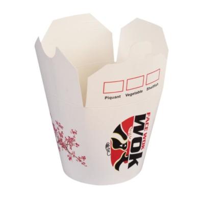 Cubeta de empacotamento de papel descartável dobrável 14oz 16oz 26oz da sopa do Noddle dos acessórios