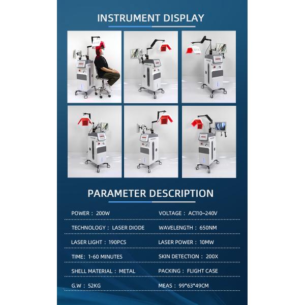 7 цветов PDT Машина светотерапии Переносное лечение выпадения волос для салона красоты