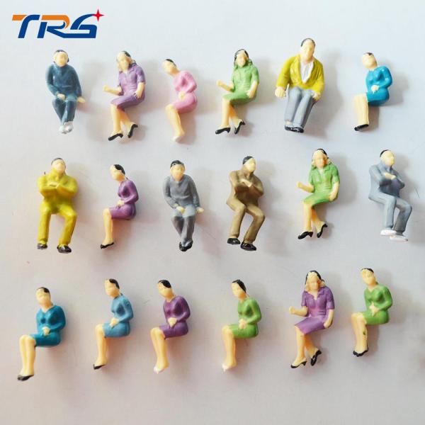1:50 scale ABS plastic Model figures all sitting model toys 2.1cm for model train layout for architecture