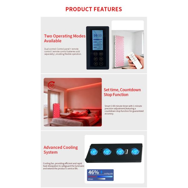660nm 850nm Red Therapy Light Panel