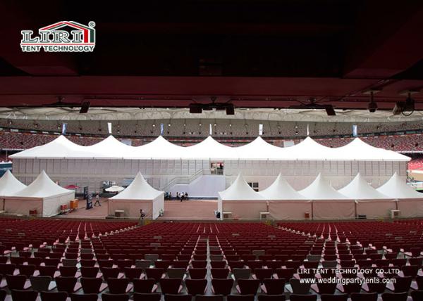 Barraca de alumínio do pagode branco do miradouro da cor para o partido exterior do evento com Sidewall do PVC