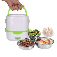 Boîte de cuisson électrique CE 1.5L Double niveau 350W Boîte à lunch multifonctionnelle