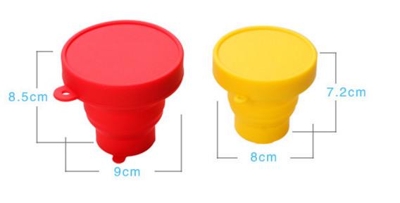 ECO Friendly Silicone Baby Cup Retractable Folding For Disposable Travel Products