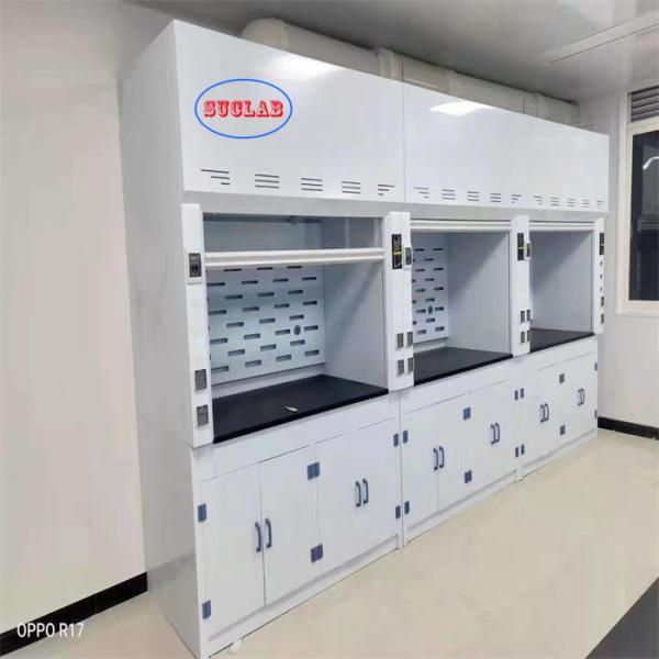 Low Noise Chemical Fume Hood PP Fume Hoods  - Voltage 220V White Color