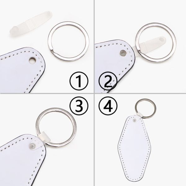Double Sided Printing Diamond Shape Sublimation Leather Keychain Blanks Personalised Leather Keyring