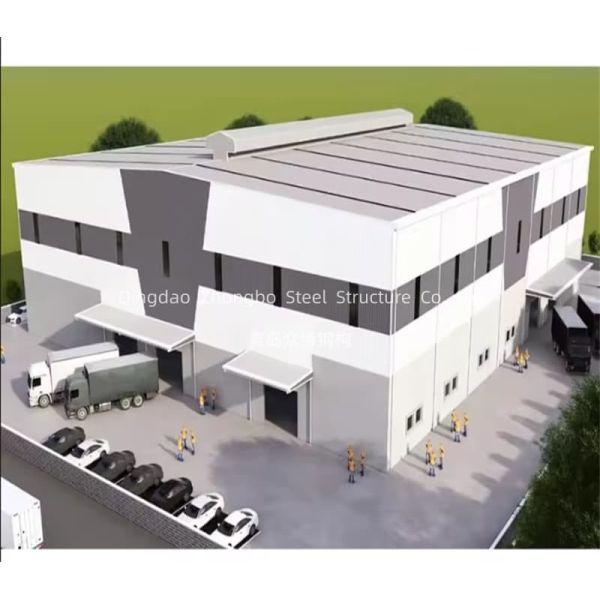 Fire Rated Grade A Large Clear Span Prefab Steel Structure Workshop Factory 60m Width Q355B Portal Frame