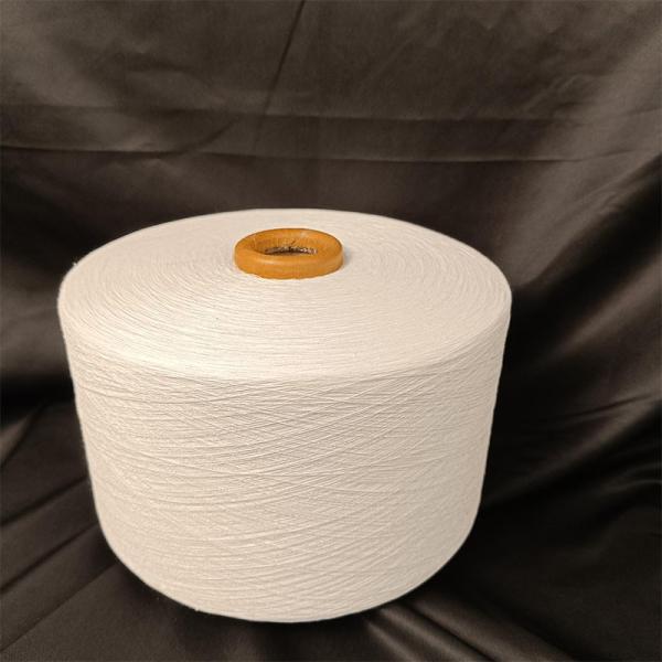Ne 20s Fil CVC blanc brut Fil de coton régénéré pour la fabrication de toile robuste