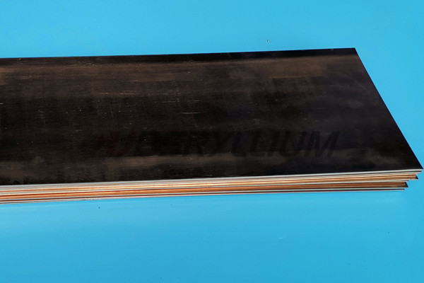 Плита 460 MM x Быть-Cu C17200 468 MM x 20 отполированных MM
