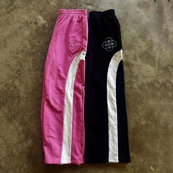 Men's Oversized Wide Leg Baggy Sweatpants with Custom Logo and Mid Waist