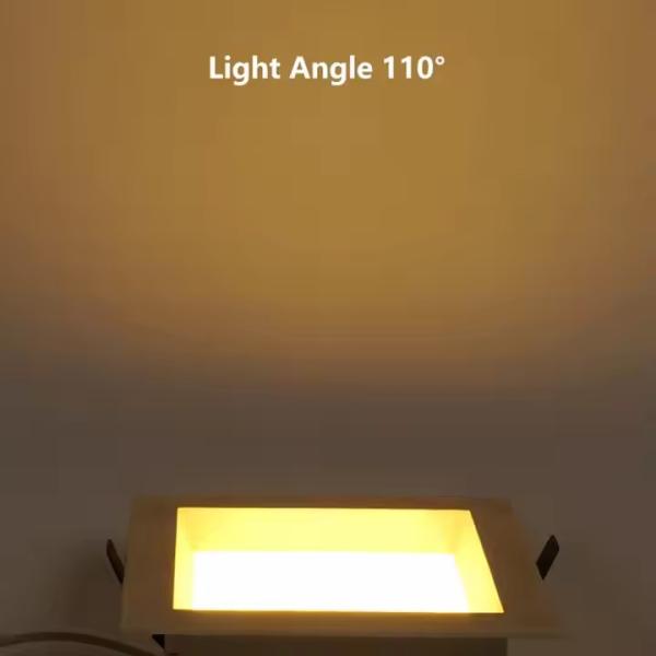 Square Recessed LED Down Light 18W 15W 24W 12W 9W 6W 4W 3W High CRI LED Light Panel