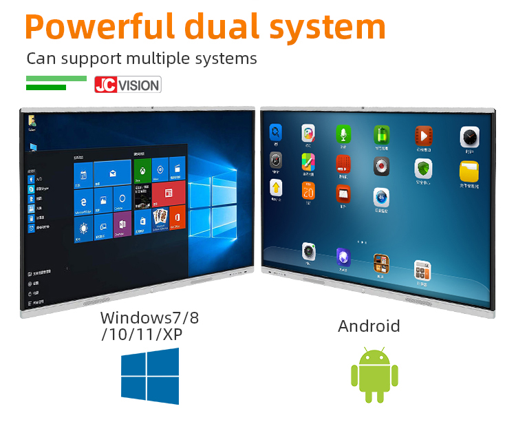 JCVISION 55 дюймов Android Smart интерактивная доска для обучения
