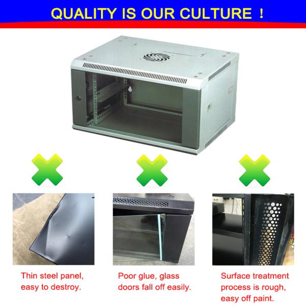 High Standard 4U Server Rack Enclosure , Universal Wall Mounted Comms Cabinet