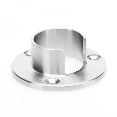 Opcional de superfície de aço inoxidável entalhado do cetim/espelho da flange da base dos trilhos