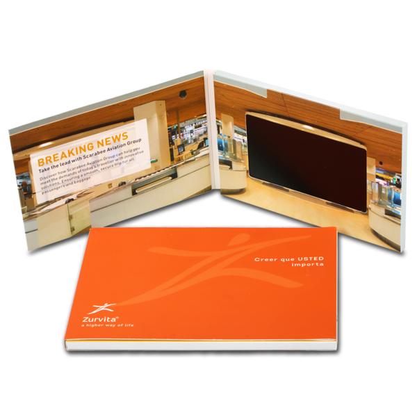 Customized LCD Video Brochure Card with JPG Image Format