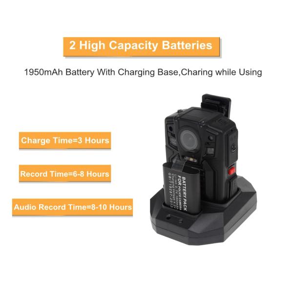 Polícia vestida das câmaras de vídeo do corpo da segurança de Bluetooth corpo da câmera impermeável