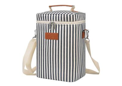 Polyester 4 Bottle Wine Cooler Bag Thermal Reusable 4 Bottle Wine Tote