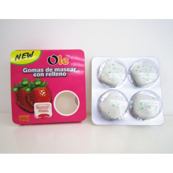 4 in 1 Fruit&Mint Chewing Gum 14.4g*30pcs 2 Flavors in One Box / Children Chewing Candy