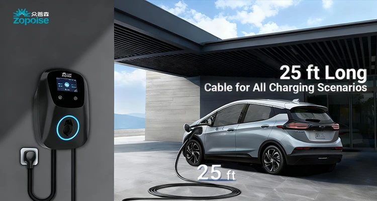 ZB04 European Edition – Type 2 Wallbox EV Charger with 4.3″ Display, OCPP 1.6, Load Balancing & 22kW 3‑Phase Support (CE & TÜV Certified)