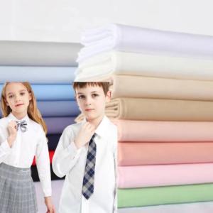 Tecido de popelina de algodão para uniforme escolar 133X72 100% algodão 40SX40S