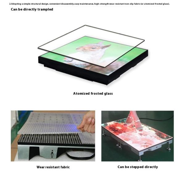 Full Color P4.81 Disco LED Dance Floor Multiscene Interactive Dance Floor