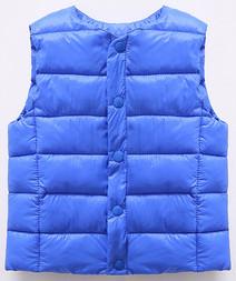 Anti Shrink Kids Lightweight Down Jacket , Children's Down Vest For Boys Girls