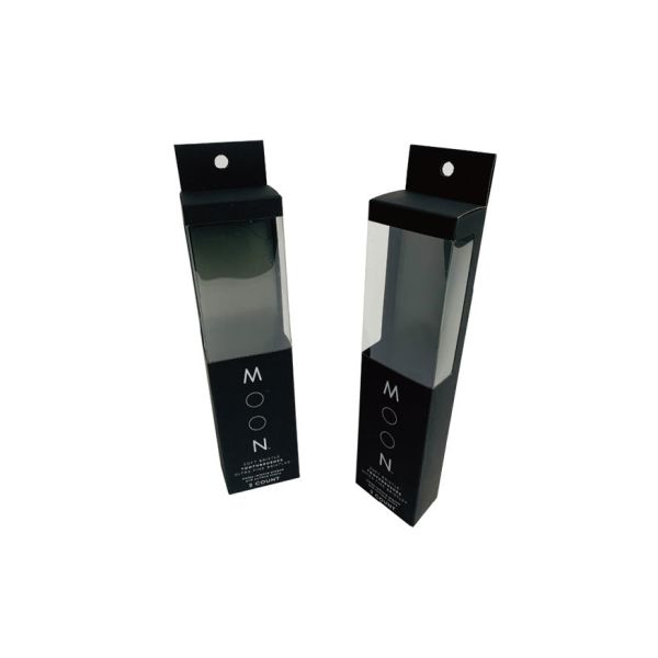 Customizable Dustproof Data Cable Storage Box Black Cardboard Surface Hot Stamping