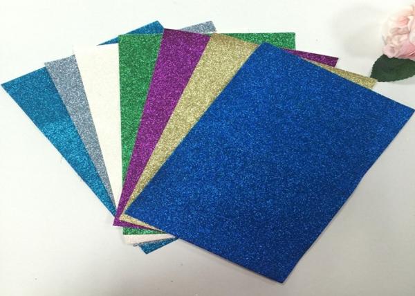 1/128 Glitter Mixed Colors PU Glitter Fabric PU Cloth Backing For Christmas Box