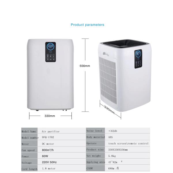 Домашние рыбы Домашние офисные очистители воздуха Wifi Hepa UV воздушный фильтр Домашнее производство в Китае оборудование для очистки воздуха очистители стерилизаторы