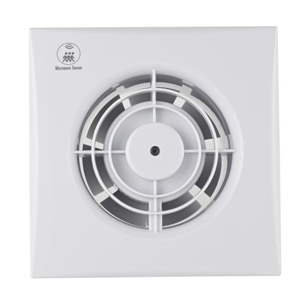 125mm Low Noise Shutter Bathroom Ventilation Wall Mounted Exhaust Fan with Humidity Sensor Air Extractor Fan